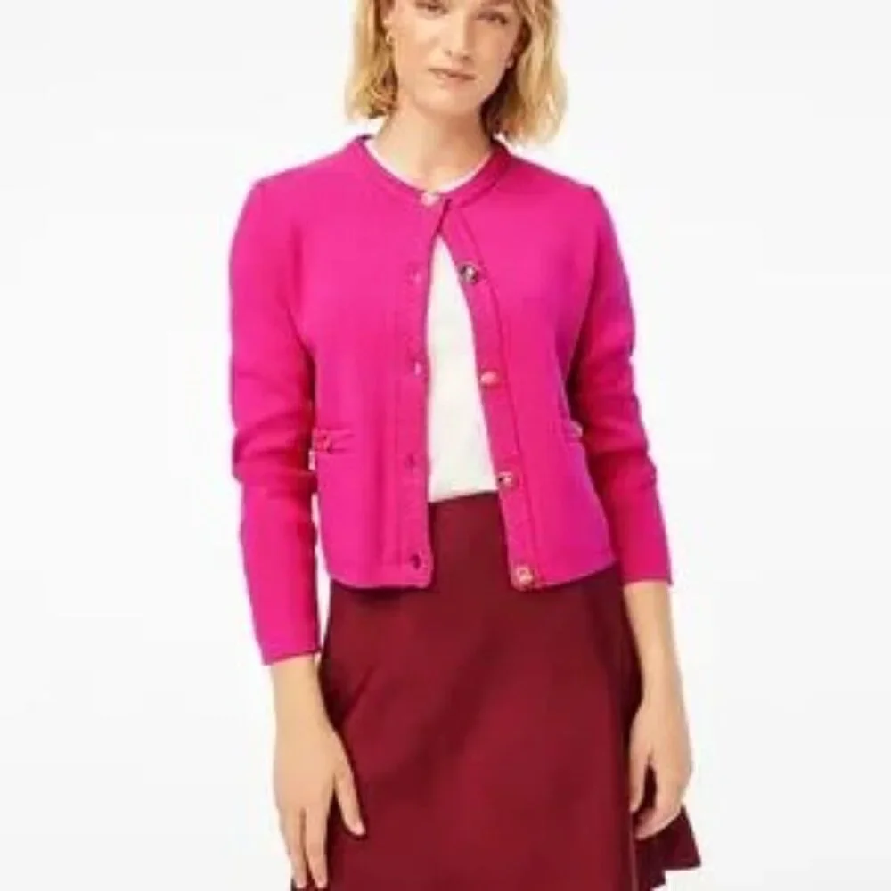 J.Crew Factory Women’s Cotton Lady Jacket Cardigan Sweater - 2X - Picture 2 of 4